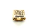 9ct Yellow Gold Bark Effect Ring