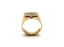 9ct Yellow Gold Bark Effect Ring