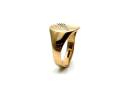 9ct Yellow Gold Square Signet Ring