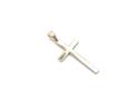 9ct Yellow Gold Plain Cross