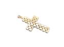 9ct Yellow Gold Panther Link Cross