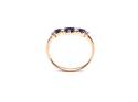 9ct Sappihire & Diamond Wishbone Eternity Ring