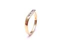 9ct Yellow Gold Diamond Wishbone Eternity Ring