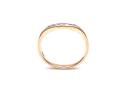 9ct Yellow Gold Diamond Wishbone Eternity Ring