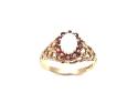 9ct Opal & Garnet Cluster Ring