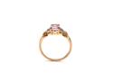 9ct Yellow Gold Kunzite & Zircon Ring