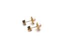 9ct Yellow Gold Pearl Flower Studs