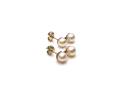 9ct  Double Pearl Stud Earrings