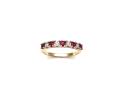 9ct Yellow Gold Ruby & Diamond Eternity Ring