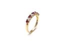 9ct Yellow Gold Ruby & Diamond Eternity Ring