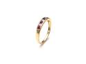 9ct Yellow Gold Ruby & Diamond Eternity Ring