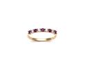 9ct Yellow Gold Ruby & Diamond Eternity Ring