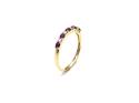 9ct Yellow Gold Ruby & Diamond Eternity Ring