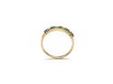 9ct Yellow Gold Emerald & Diamond Eternity Ring