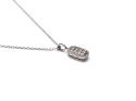 9ct Diamond Cluster Pendant & Chain 0.50ct