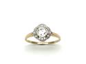 9ct Yellow Gold Zircon Cluster ring