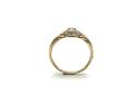 9ct Yellow Gold Topaz & Diamond Ring