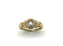 9ct Yellow Gold Topaz & Diamond Ring