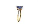 9ct Yellow Gold Tanzanite & Zircon Ring