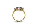 9ct Yellow Gold Tanzanite & Zircon Ring