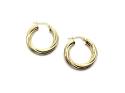 9ct Yellow Gold Twisted Hoop Earrings