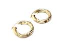 9ct Yellow Gold Twisted Hoop Earrings