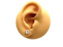 9ct Yellow Gold CZ Stud Earrings 6mm