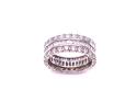 Silver CZ Eternity Ring Size L