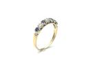 14ct Blue & White CZ Eternity Ring