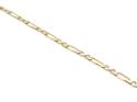 9ct Yellow Gold Figaro Bracelet