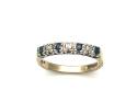 9ct Sapphire & Diamond Eternity Ring