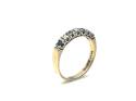 9ct Sapphire & Diamond Eternity Ring