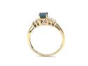 9ct Yellow Gold Sapphire & Diamond Ring