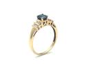 9ct Yellow Gold Sapphire & Diamond Ring