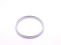 Silver Medium Round Plain D Shaped Bangle