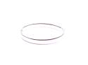 Silver Medium Oval Hinged Plain Bangle