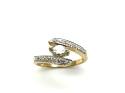 9ct Yellow Gold Epidote & Diamond Ring