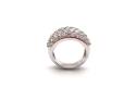 Silver CZ Dome Ring Size O