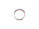 Silver CZ Half Eternity Ring Size O