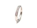 Silver CZ Half Eternity Ring Size R