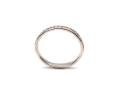 Silver CZ Half Eternity Ring Size M