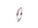 Silver CZ Wishbone Ring Size L