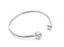 9ct Yellow Gold CZ Baby Torque Bangle