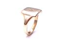 9ct Yellow Gold Diamond Signet Ring