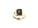 9ct Yellow Gold Diamond Signet Ring