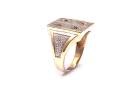 9ct Yellow Gold Diamond Cards Ring