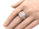 9ct Yellow Gold CZ Pave Ring