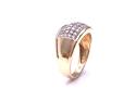 9ct Yellow Gold CZ Pave Ring