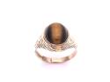 9ct Yellow Gold Tigers Eye Ring