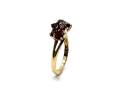 9ct Yellow Gold Garnet Cluster Ring